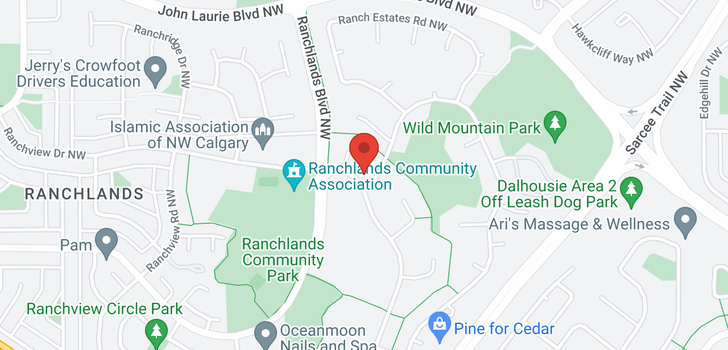 map of 316 Ranch Estates Drive NW
